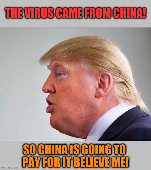 China virus is going to pay for it - Imgflip