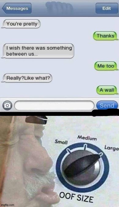 A Wall | image tagged in roasted,text | made w/ Imgflip meme maker