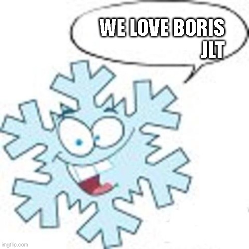 Snowflake | WE LOVE BORIS
JLT | image tagged in snowflake | made w/ Imgflip meme maker