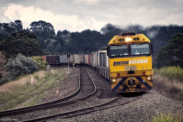 Pacific National freight train | image tagged in pacific national freight train | made w/ Imgflip meme maker