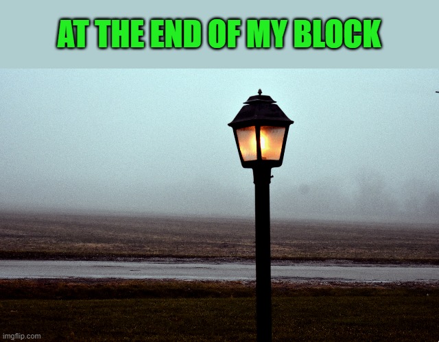 AT THE END OF MY BLOCK | made w/ Imgflip meme maker