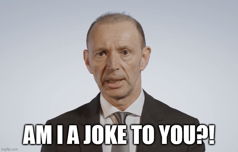 győrfi bá angry | AM I A JOKE TO YOU?! | image tagged in gyrfi b angry | made w/ Imgflip meme maker