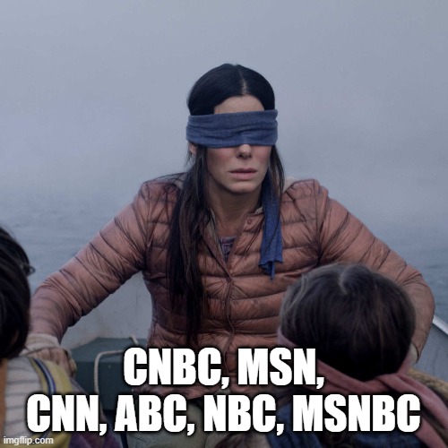 Bird Box Meme | CNBC, MSN, CNN, ABC, NBC, MSNBC | image tagged in memes,bird box | made w/ Imgflip meme maker