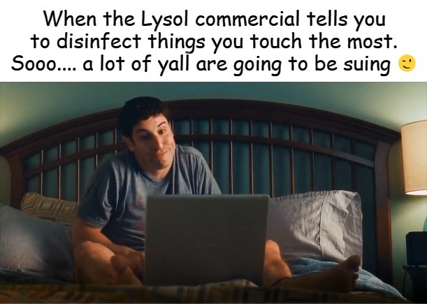 Lysol Disinfectant Lawsuit Blank Meme Template