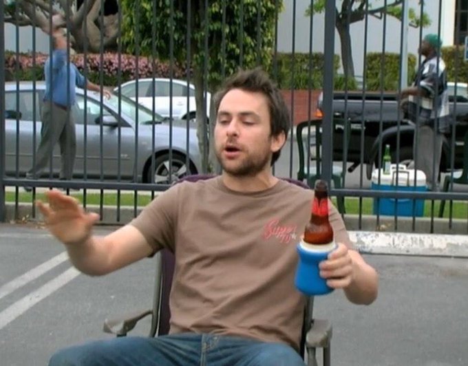 High Quality Charlie Day blackout drunk Blank Meme Template