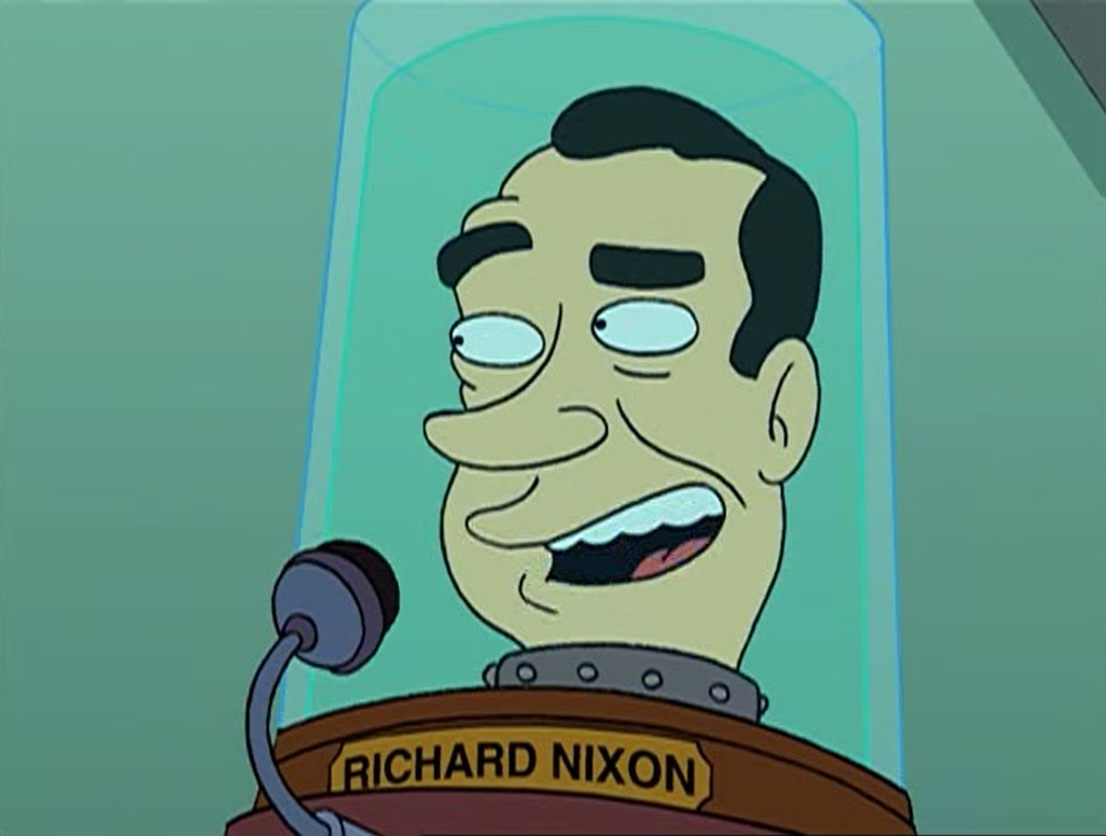 Futurama - Nixon - two hours Blank Meme Template