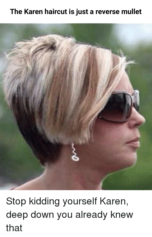 The Karen “I’d Like to speak to a Manager” haircut Blank Meme Template