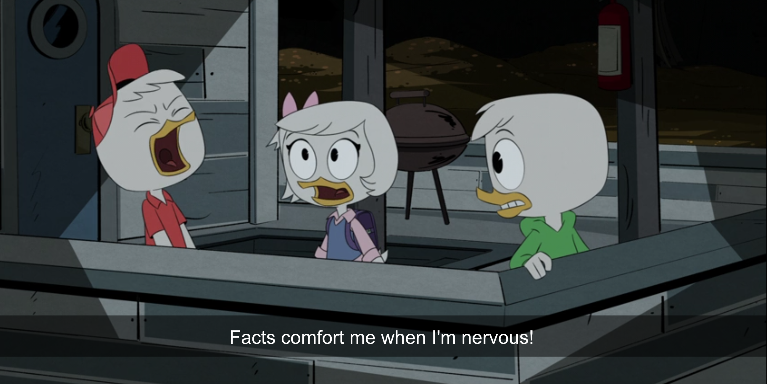 High Quality Ducktales Hughey Facts Comfort Me Blank Meme Template