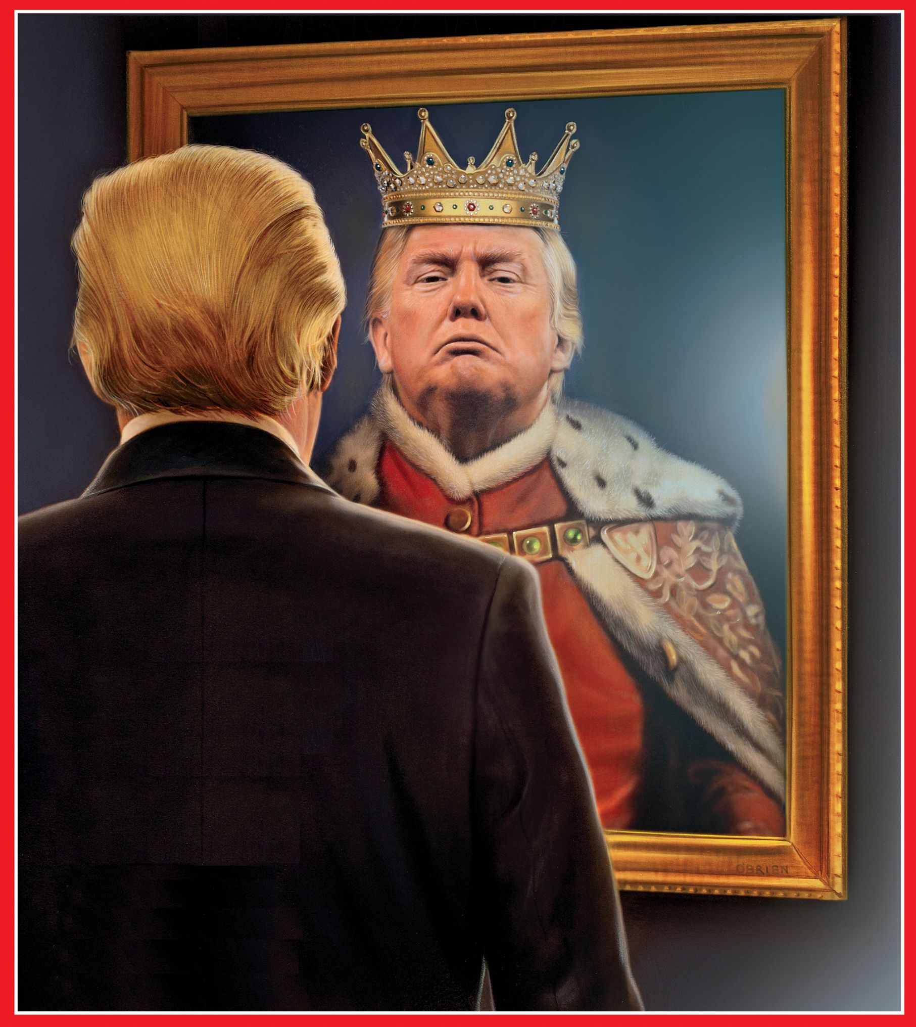 High Quality Trump Mirror King Blank Meme Template
