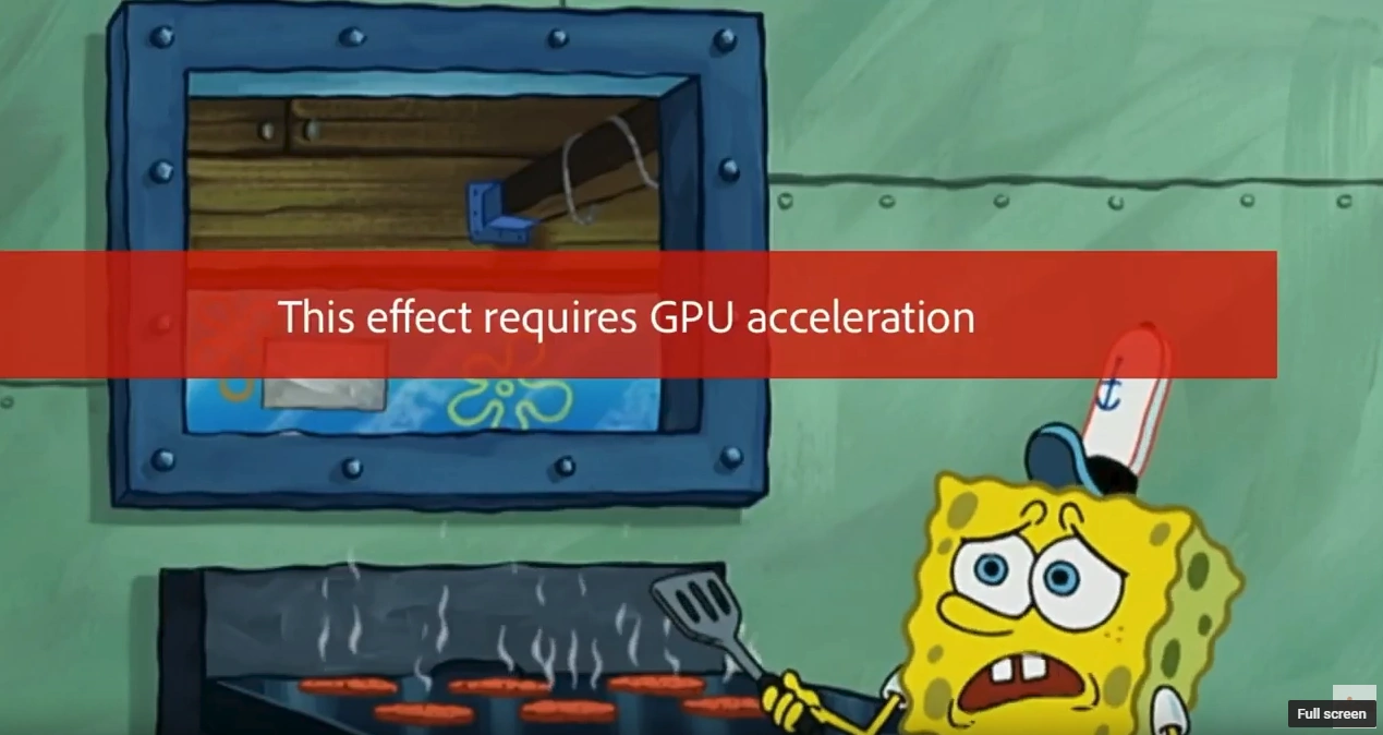 High Quality SpongeBob GPU Error Blank Meme Template