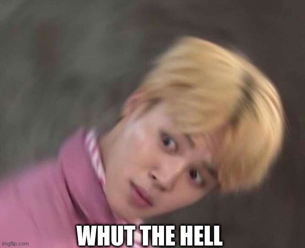 WHUT THE HELL | image tagged in bts | made w/ Imgflip meme maker