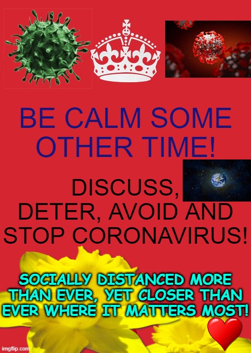 Keep Calm And Carry On Red Meme - Imgflip