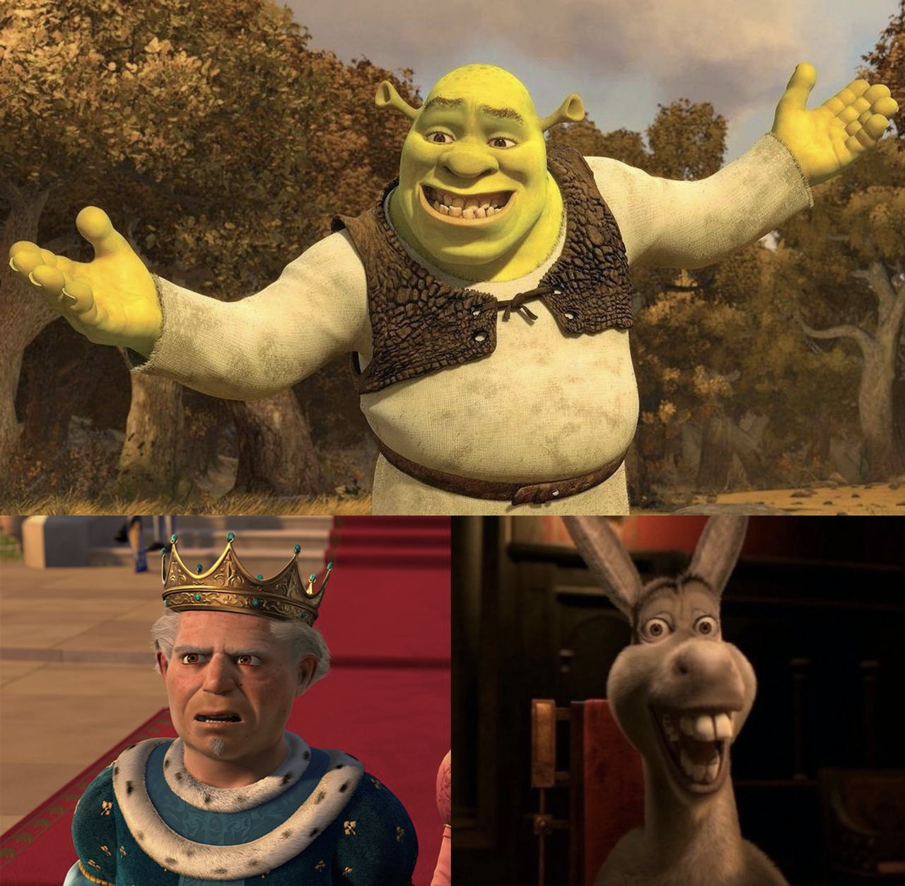 No "Shrek, King, And Donkey" memes have been featured yet. 