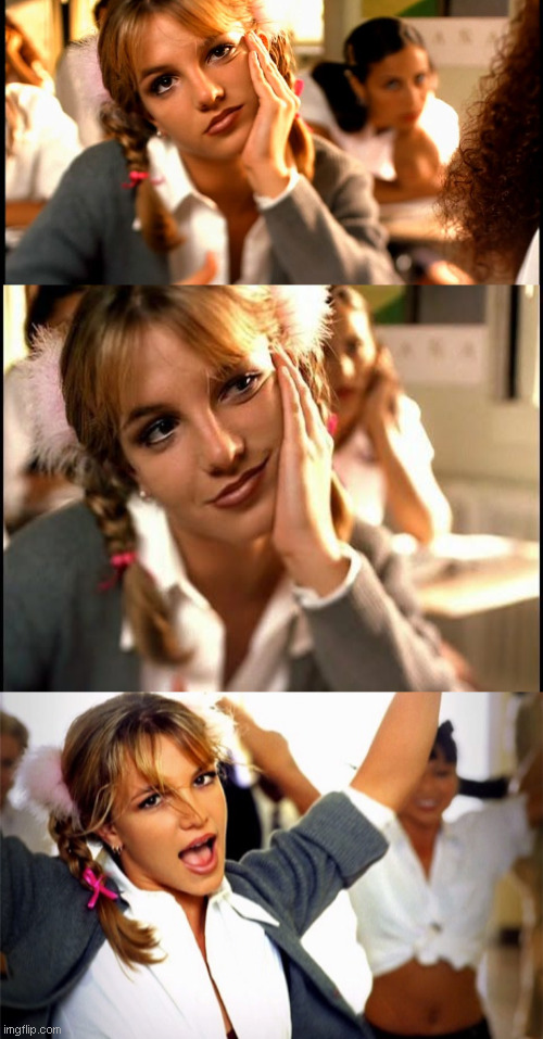 Bored Britney | image tagged in britney spears | made w/ Imgflip meme maker