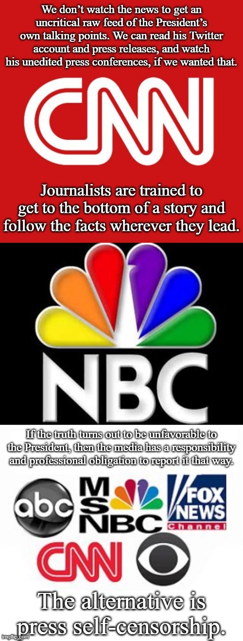 The mainstream media is not infallible. But they get the story mostly right most of the time. Fringe outlets do not. | image tagged in mainstream media,liberal media,cnn,media bias,freedom of the press,first amendment | made w/ Imgflip meme maker
