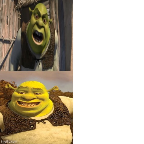 Shrek formate Blank Meme Template