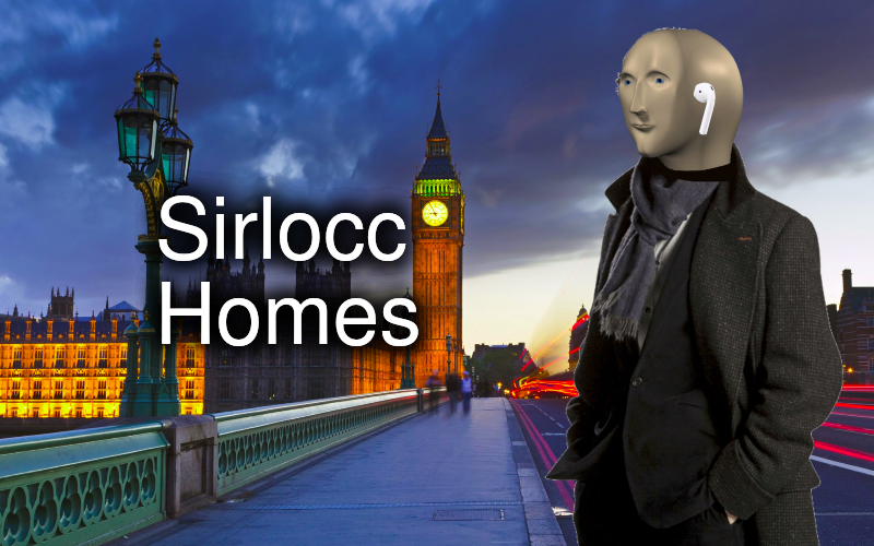 Sherlock Homes Mememan Blank Meme Template