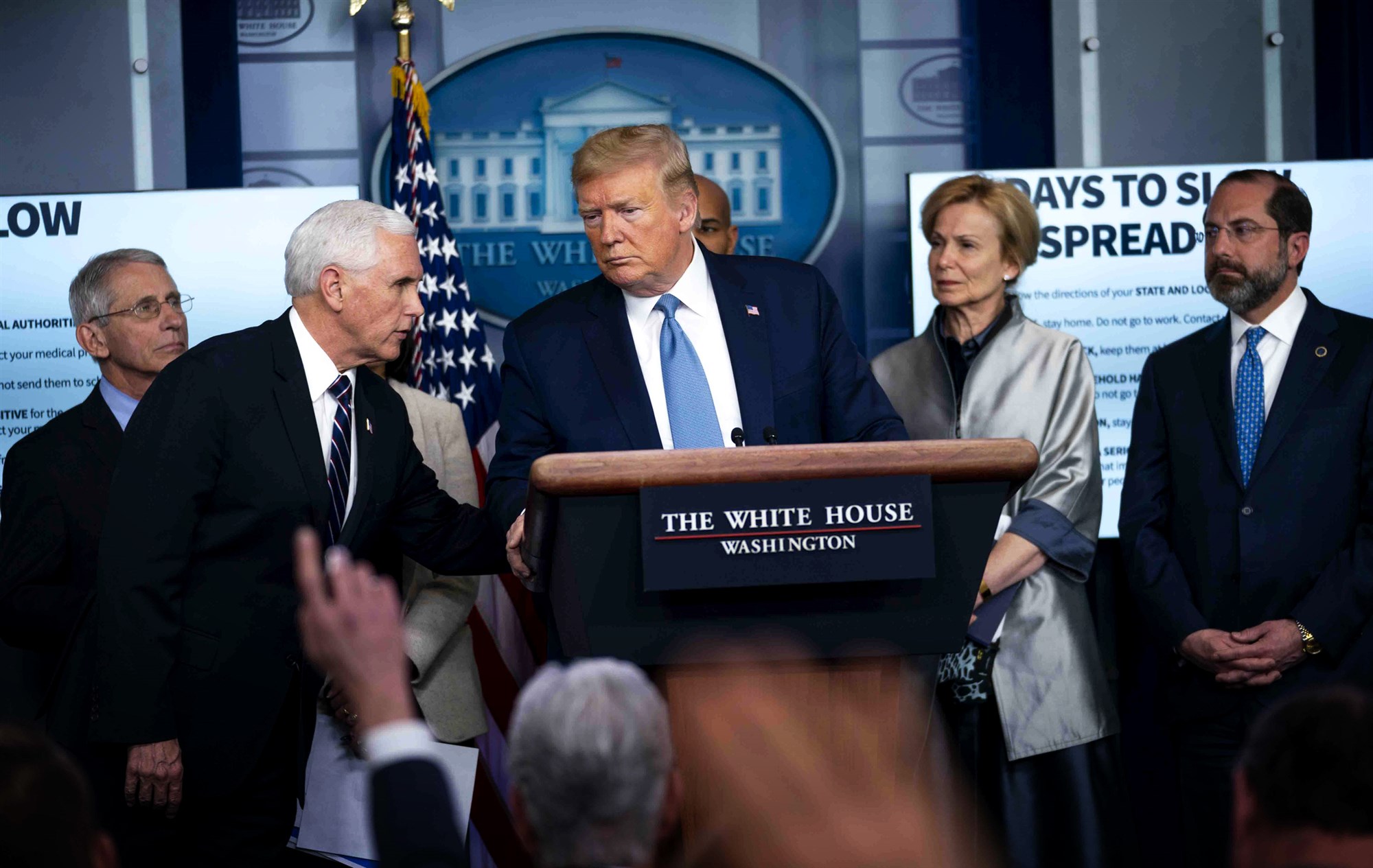 High Quality Donald Trump Press Conference Blank Meme Template