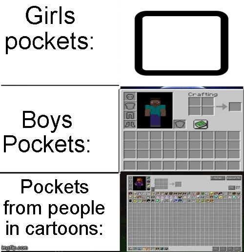 Pockets. | image tagged in memes,change my mind,unsettled tom,so true memes | made w/ Imgflip meme maker