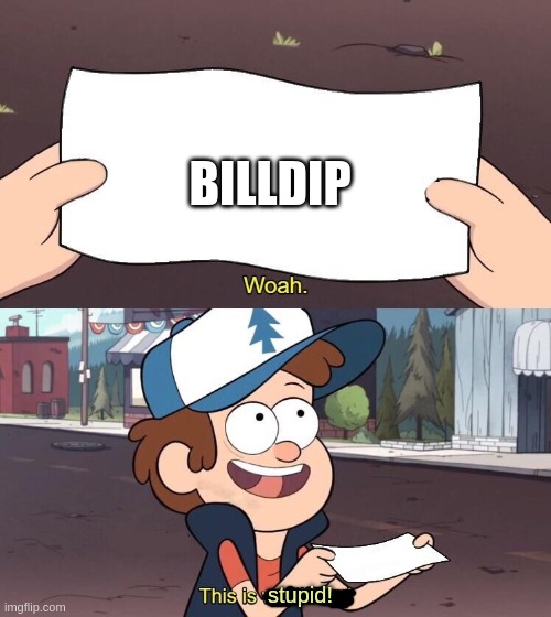 I don't ship it. And no, I don't ship MaBill or Dipcifica either. | BILLDIP; stupid! | image tagged in useless dipper | made w/ Imgflip meme maker