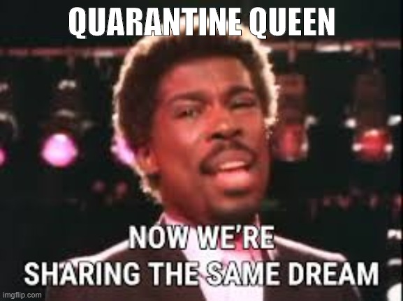 QUARANTINE QUEEN | image tagged in quarantine | made w/ Imgflip meme maker