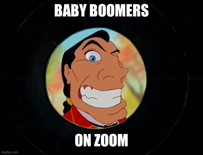 Can you guys hear me? | BABY BOOMERS; ON ZOOM | image tagged in ok boomer,baby boomers,zoom | made w/ Imgflip meme maker