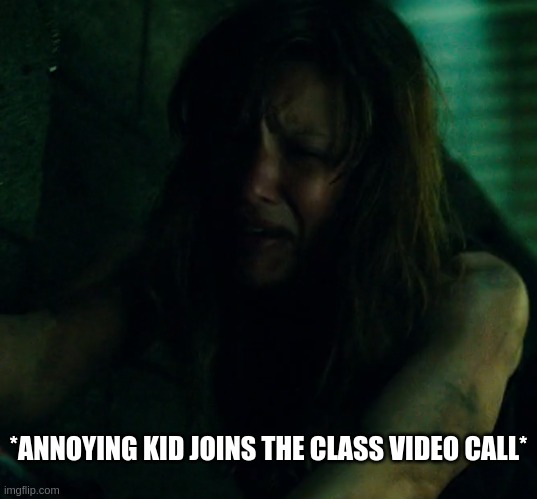 the purge | *ANNOYING KID JOINS THE CLASS VIDEO CALL* | image tagged in homeschool,online school,zoom | made w/ Imgflip meme maker