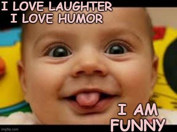 I am Funny | I LOVE LAUGHTER
I LOVE HUMOR; I AM FUNNY | image tagged in affirmation,laugh,humor,funny | made w/ Imgflip meme maker