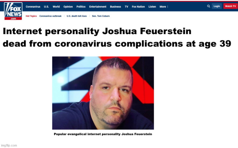 Josh Feuerstein We Hardly Knew Ye! | image tagged in politics,memes,satire,funny,xtrmfire is better than you | made w/ Imgflip meme maker