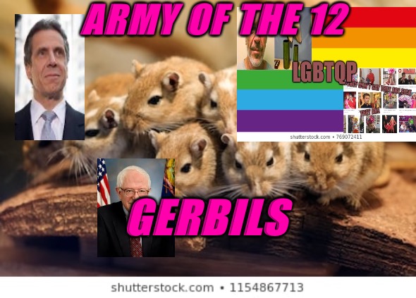 The Army Of The 12 Gerbils | ARMY OF THE 12; GERBILS | image tagged in army of the 12 gerbils,army of darkness,rats,pedophiles,scumbag hollywood,child molester | made w/ Imgflip meme maker