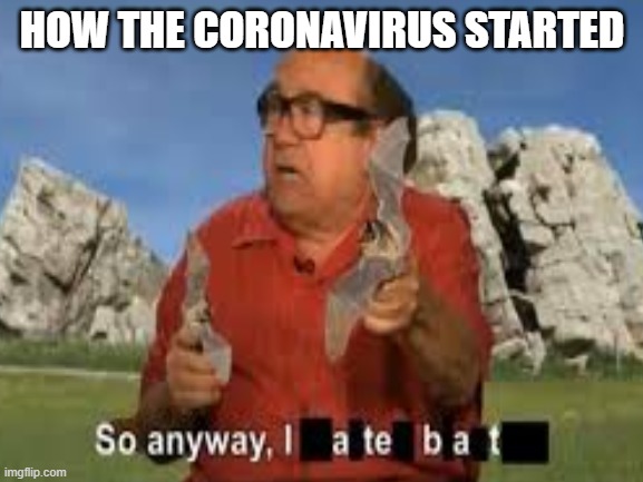 How the coronavirus started | HOW THE CORONAVIRUS STARTED | image tagged in coronavirus,food,china | made w/ Imgflip meme maker