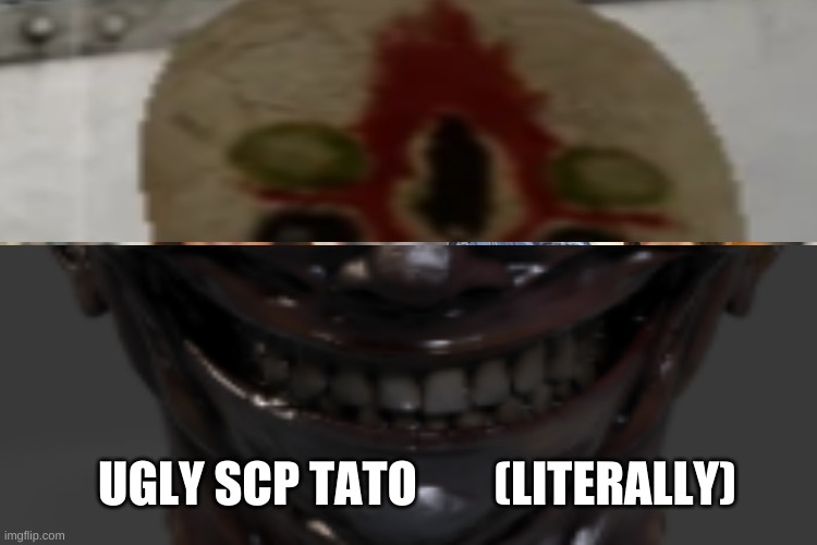 Ugly Scp Tato | UGLY SCP TATO        (LITERALLY) | image tagged in scp meme | made w/ Imgflip meme maker