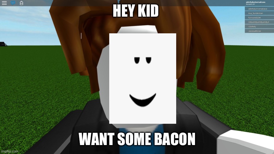 Bacon Hair Roblox Memes