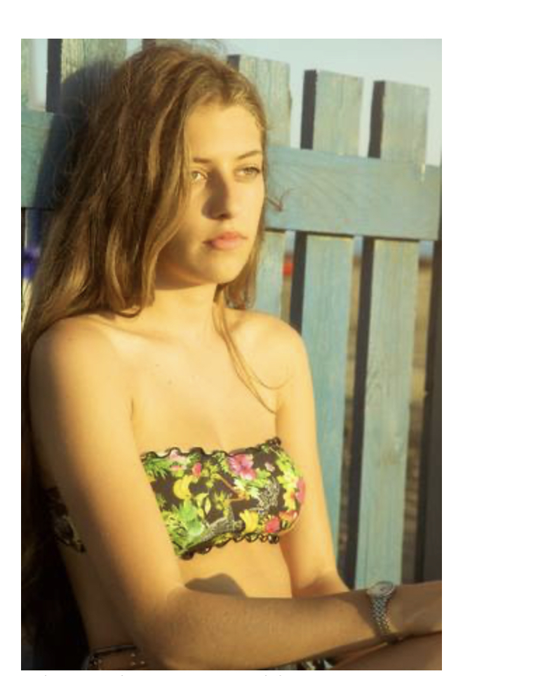 High Quality Sad girl in bikini Blank Meme Template