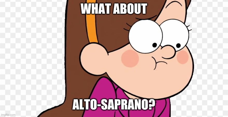 WHAT ABOUT ALTO-SOPRANO? | made w/ Imgflip meme maker