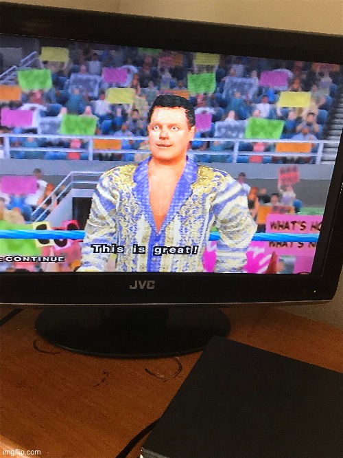 This is great | image tagged in wwe,tv show | made w/ Imgflip meme maker