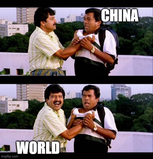 vivek tirupathi | CHINA; WORLD | image tagged in vivek tirupathi | made w/ Imgflip meme maker