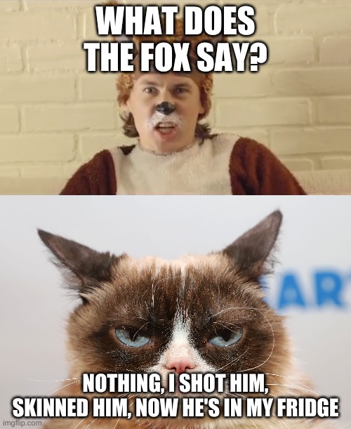 Im the best | WHAT DOES THE FOX SAY? NOTHING, I SHOT HIM, SKINNED HIM, NOW HE'S IN MY FRIDGE | image tagged in who's your daddy | made w/ Imgflip meme maker