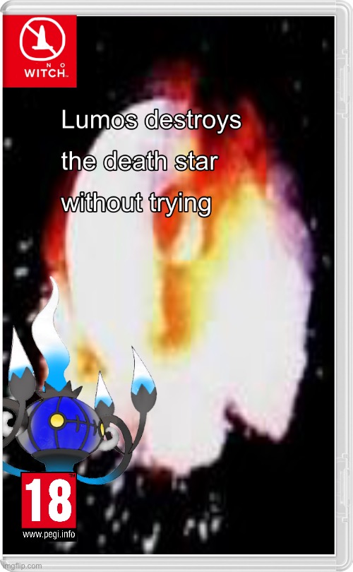 Lumos destroys the death star without trying | made w/ Imgflip meme maker