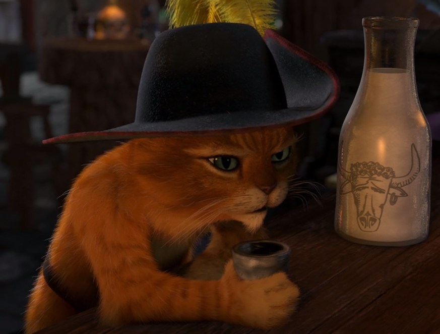 Gato de Botas Shrek Super Party Meme, gato de Botas, comida, meme