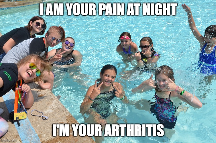 idk man | I AM YOUR PAIN AT NIGHT; I'M YOUR ARTHRITIS | image tagged in one does not simply | made w/ Imgflip meme maker