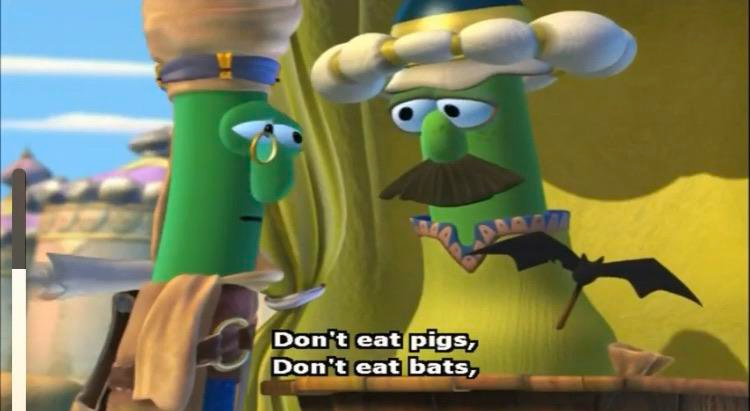 High Quality VeggieTales knew about COVID 19 Blank Meme Template