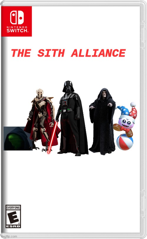 "WE ARE UNSTOPPABLE" -The Sith Alliance | THE SITH ALLIANCE | image tagged in nintendo switch,splatoon,star wars,war,sith,gang | made w/ Imgflip meme maker