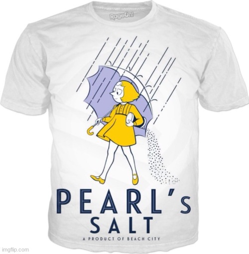 Pearl's Salt | image tagged in salty pearl,pearl,steven universe,salt,beach city | made w/ Imgflip meme maker