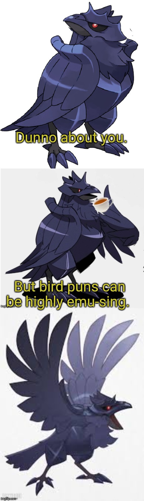 Bad Pun TTDC | Dunno about you. But bird puns can be highly emu-sing. | image tagged in bad pun ttdc | made w/ Imgflip meme maker