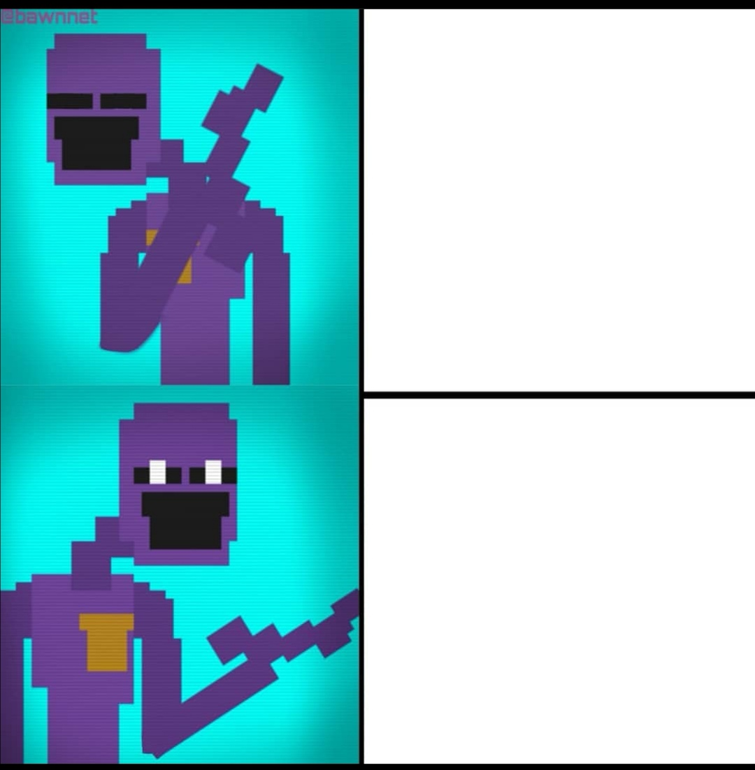 Drake Hotline Bling Meme FNAF EDITION Blank Template Imgflip