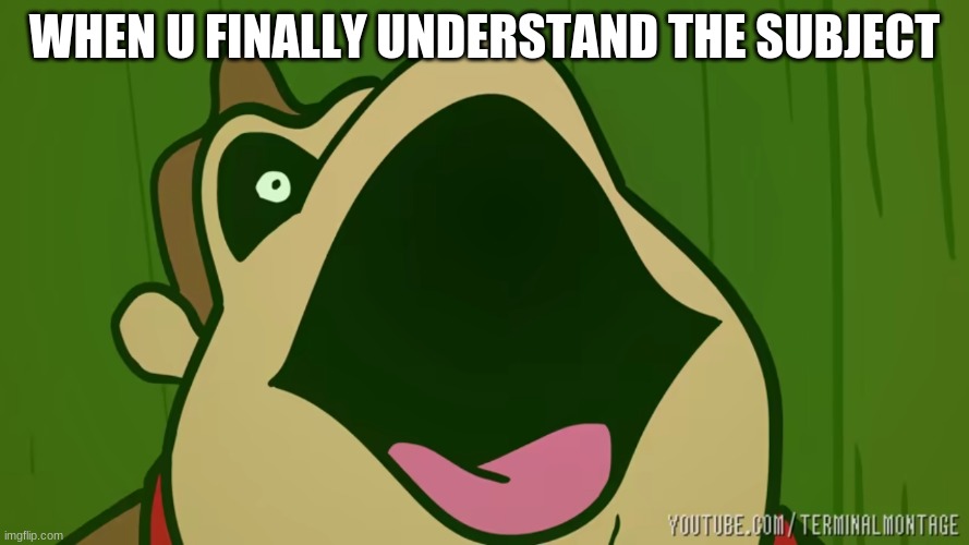 WHEN U FINALLY UNDERSTAND THE SUBJECT | image tagged in school | made w/ Imgflip meme maker