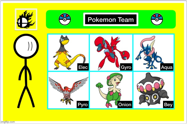 My Pokemon Team | image tagged in pokemon | made w/ Imgflip meme maker