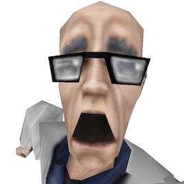 High Quality Shocked Scientist Blank Meme Template