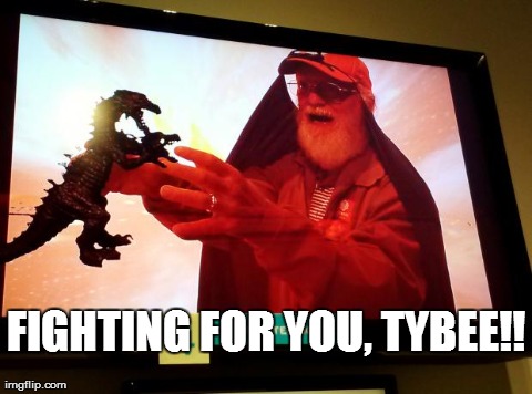 FIGHTING FOR YOU, TYBEE!! | image tagged in eek | made w/ Imgflip meme maker